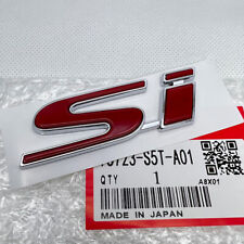 GENUINE NEW Red Si Emblem For honda civic 2Dr 4Dr Trunk Rear Badge Sticker picture
