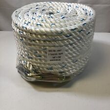 Amarine Made White Protection Vertical Lifeline Rope 5/8 Inch 150ft 1 Piece picture