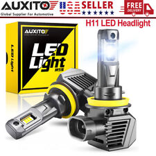 2x H11 LED Headlight Bulb Kit High Low Beam 60W 50000LM Super Bright 6500K White picture