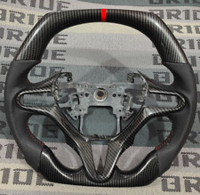 HONDA CIVIC FD2/FN2 Top & Bottom FLAT Steering Wheel With Carbon Fiber Hydro Dip picture