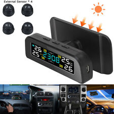 Solar USB TPMS Car Solar Wireless Tire Pressure LCD Monitoring System 4 Sensors picture