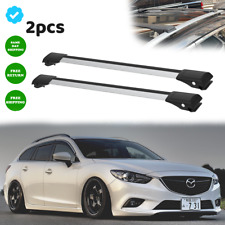 Fit Mazda 6 GL Estate 2016-2023 Roof Rack Cross Bars Silver Carrier Bar 2x picture