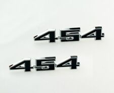 2pcs 454 Black Chrome For 70-75 Corvette Chevelle El Camino Fender Badge emblems picture