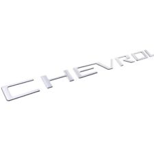 3D Silver Tailgate Inserts Letters for Silverado 2019-2023 1500 2500HD picture