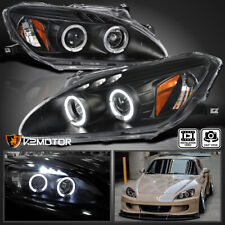 Fits Black 2004-2009 Honda S2000 AP2 LED Halo Projector Headlights Left+Right picture