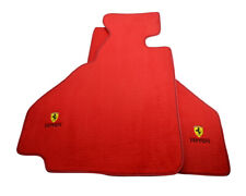 Floor Mats For Ferrari 348 TS 1989-1995 Red Tailored Carpets Ferrari Emblem LHD picture