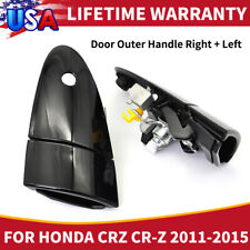 Fits Honda CRZ CR-Z 2011-2015 Pair New Black Door Outer Handle Right + Left picture