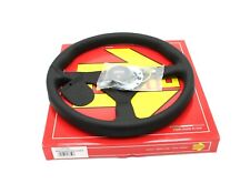 MOMO Montecarlo Leather Steering Wheel Black Stitching 350mm NEW picture