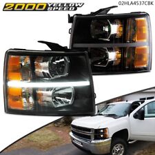 Fit For 2007-13 Chevy Silverado 1500 2500HD 3500HD LED Headlights Headlamp US picture