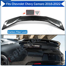 Fits 2016-22 Chevrolet Camaro ZL1 Style Trunk Spoiler Wing Lid Carbon Fiber Look picture
