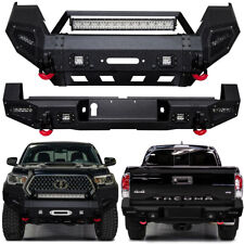 Vijay For 2016-2023 3rd Gen Tacoma Steel Front or Rear Bumper with LED Lights picture