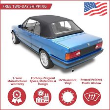 Convertible Soft Top Fits 1986-1993 BMW 3-Series E30 w/DOT Plastic Window, Twill picture