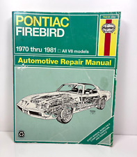 Haynes Pontiac Firebird 1970 Thru 1981 All V8 Models Auto Repair Manual picture