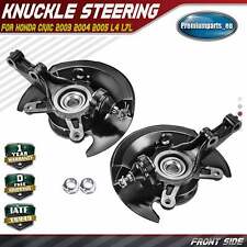 2x Front Wheel Hub Bearing Steering Knuckle Assy for Honda Civic 2003-2005 1.7L picture