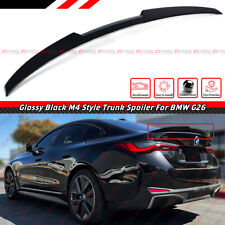 FOR 21-23 BMW G26 430i GRAN COUPE i4 GLOSS BLACK M4 STYLE HIGHKICK TRUNK SPOILER picture
