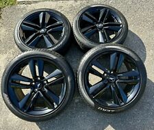 2020 Ford Mustang 19” Black Wheels Rims Tires 255/40/19 OEM 5x114.3 2021 2019 picture