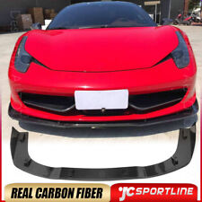 Real Carbon Fiber Front Bumper Lip Splitter For Ferrari 458 Italia Spider 11-13 picture