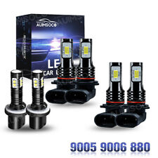 For Chevrolet Silverado 1500 2500 1999-2002 LED Headlight High Low Fog Bulbs Kit picture