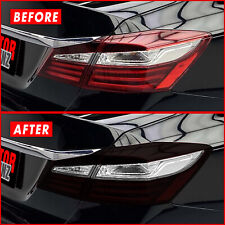 FOR 16-17 Honda Accord Tail Light Cutout SMOKE Precut Vinyl Tint Overlays picture