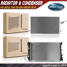 Radiator & A/C Condenser for Ford Crown Victoria Lincoln Town Car Mercury 95-97 picture