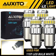 4X AUXITO 1157 LED Turn Signal Brake Reverse Parking Light Bulb White CANBUS EOA picture