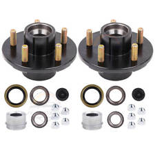 Pair 5 Lugs Trailer Idler Hub Kit 5 on 4.5 for 3500 lbs Axle 5x4.5 picture