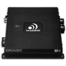 NEW Massive Audio D6 MICRO MEGA 6000 Watt Monoblock Subwoofer Amplifier Class D picture