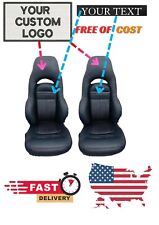 Custom Made Fit For Corvette C5  Car Seat Covers Leather Replacement Black 97-04 picture