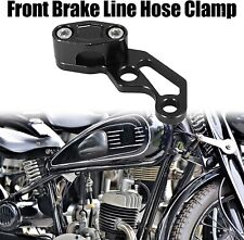 BLACK Front Brake Line Hose Clamp Oil Pipe Line Clamps Motorcycle ATV Dirt Bikes picture