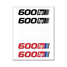 600 Horsepower 6 Vinyl Graphic Car Stickers Sheet picture