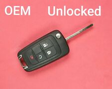 Unlocked OEM  Chevrolet Equinox Sonic Flip Key 4B Remote Start  - OHT01060512 picture