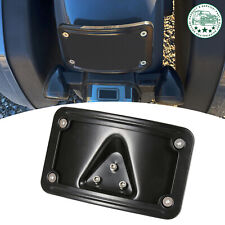 3 Hole Curved Laydown License Plate Mount Bracket w/ Frame For Harley Davidson picture