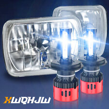 Pair 5X7 7x6 inch LED Headlights Hi Lo Beam DRL For Nissan Pickup Hardbody D21 picture