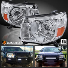 Fits 2005-2011 Toyota Tacoma Clear Projector Headlights Lamps Left+Right 05-11 picture