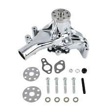 Chrome High Volume Long Water Pump For SBC Small Block Chevy 283 305 350 400 picture