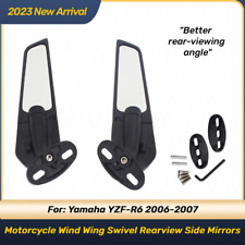 For Yamaha 2006 2007 YZF R6 Complete Wing Rearview Stealth Winglet Side Mirrors picture