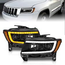 For JEEP GRAND CHEROKEE 11-13 PROJECTOR SWITCHBACK PLANK STYLE HEADLIGHTS 111568 picture