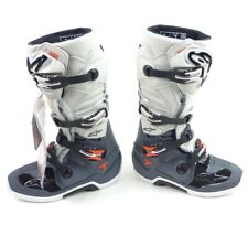 Alpinestars Tech 7 Alpinestar Mx Boots Grey/White USA Adult Size 7 (4 Straps) picture