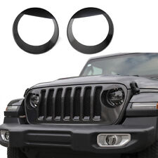 Front Headlight Cover Insert Angry Eye Bezels for Jeep Wrangler JL Sport 2018-20 picture