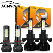 For 2004-2014 F 150 6000K LED Headlamps High/Low Beam + Fog Light Bulbs DRL Kit picture