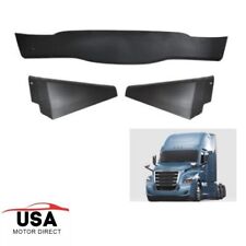 Matte Black 3pieces of Bumper Air Flow Deflector For 18-23 Freightliner Cascadia picture