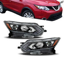 For 2020-2022 Nissan Rogue Sport Headlight Halogen Type W/LED Left+Right Side picture