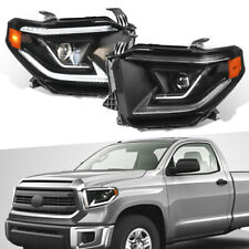 LH+RH Full LED DRL Turn Signal Headlights Front Lamp For 2014-2021 Toyota Tundra picture