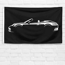 For Porsche 911 Carrera Cabriolet Enthusiast 3x5 ft Flag Dad Gift Banner picture