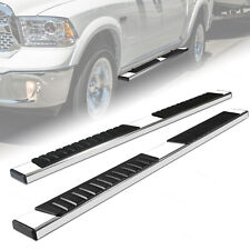 Pair Running Boards Nerf Bar Side Steps Fits 09-18 Dodge Ram 1500 Crew Cab 6.5