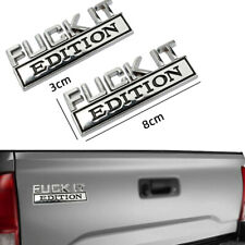2pc Black FUCK-IT EDITION Emblem Badge Decal Sticker for Car Truck Fit All picture