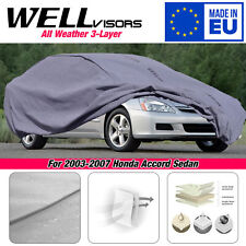 WELLvisors Water Resistant Car Cover 3-6898025SN For 03-2007 Honda Accord Sedan picture