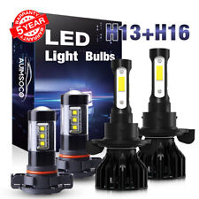 For GMC Yukon 2007 - 2014 White LED Headlights Kit High Low Beam Fog Light Bulbs picture