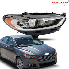 For 2013 2014 2015 16 Ford Fusion Halogen Headlight Chrome Clear Passenger Right picture