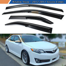 Fit 2012-2017 Toyota Camry JDM 3D Wavy Mugen Style Window Visor Vent Rain Guards picture